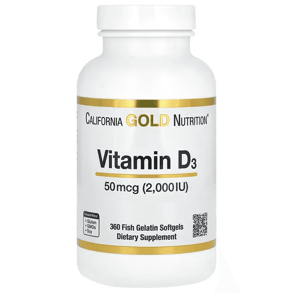 Витамин Д3, 2000 МЕ, 360 капсул, Vitamin D3