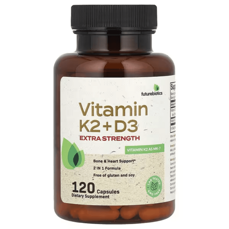 Витамин К2+Д3, 120 капсул, Vitamin K2 + D3, Extra Strength