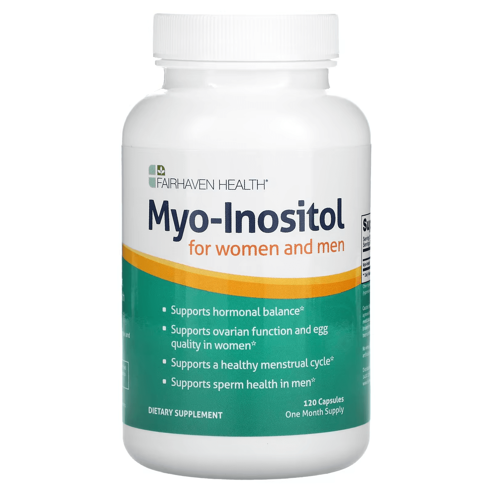 Мио-Инозитол для женщин и мужчин, 120 капсул, Myo-Inositol