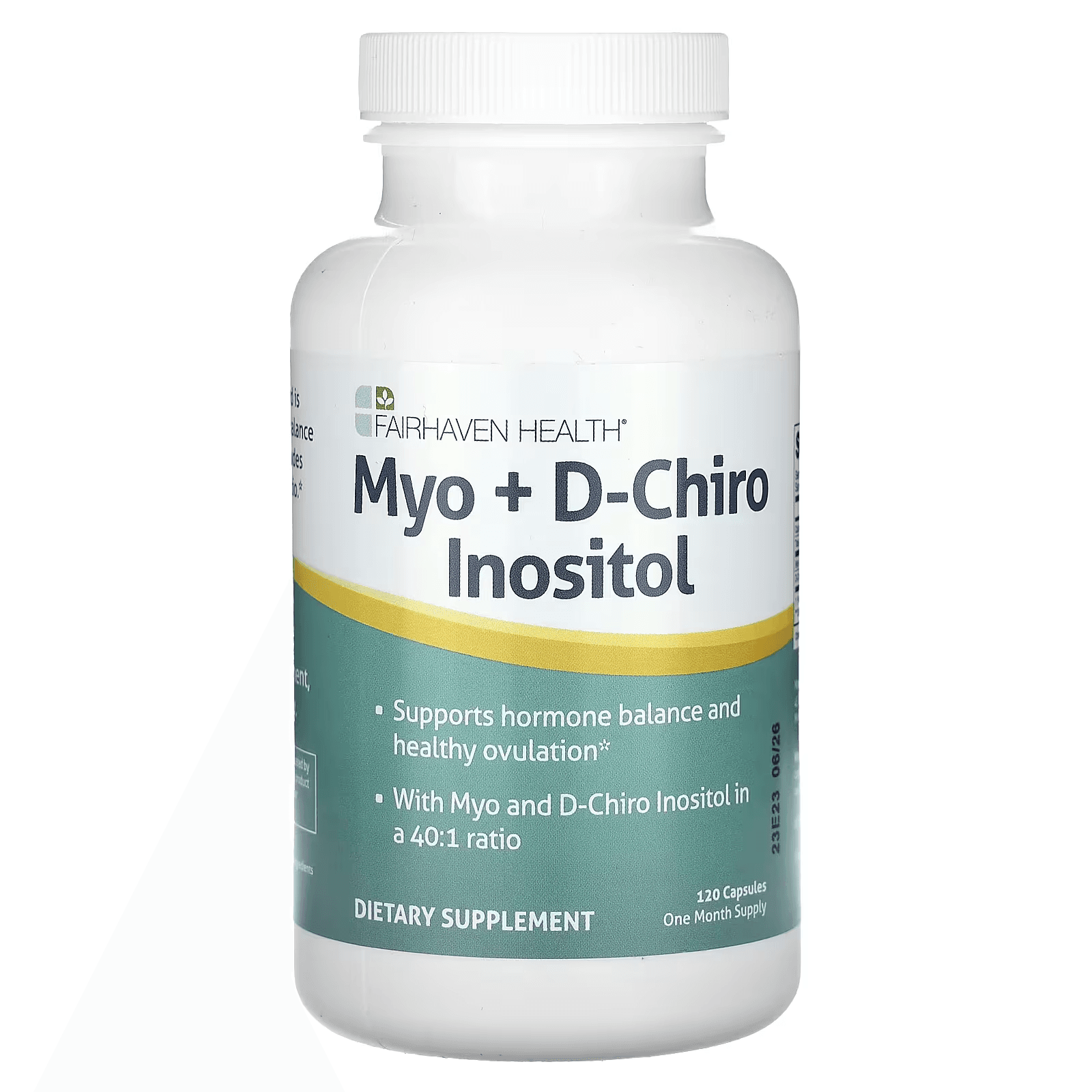 Мио-инозитол и D-хиро-инозитол, 120 капсул, Myo + D-Chiro Inositol