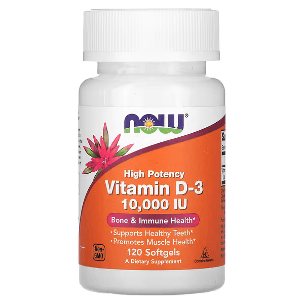 Витамин Д3, 10 000 МЕ, 120 капсул, Vitamin D-3