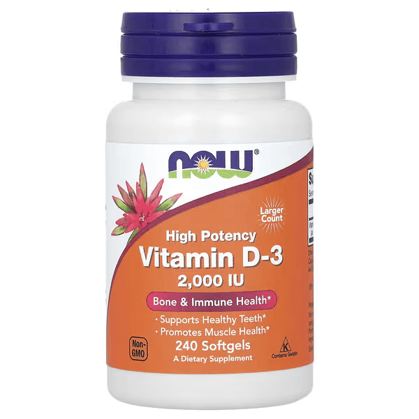 Витамин Д3, 2000 МЕ, 240 капсул, Vitamin D-3