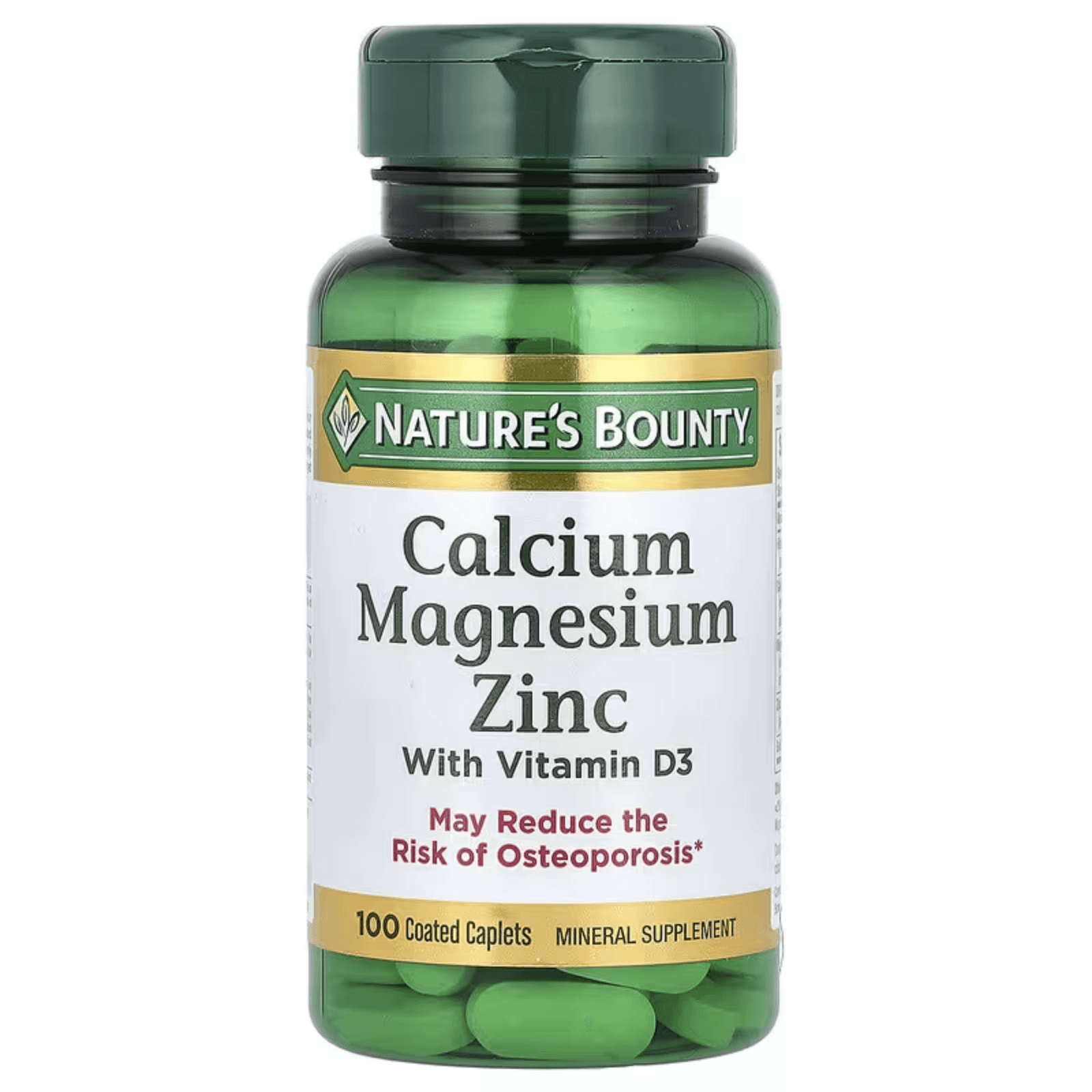 Кальций, магний и цинк с витамином Д3, 100 капсул, Calcium Magnesium Zinc