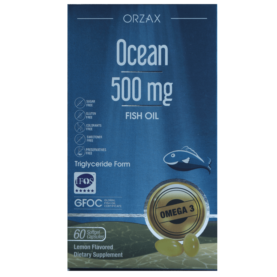 Омега- 3 и рыбий жир, 500 мг, 60 капсул, Ocean Fish Oil
