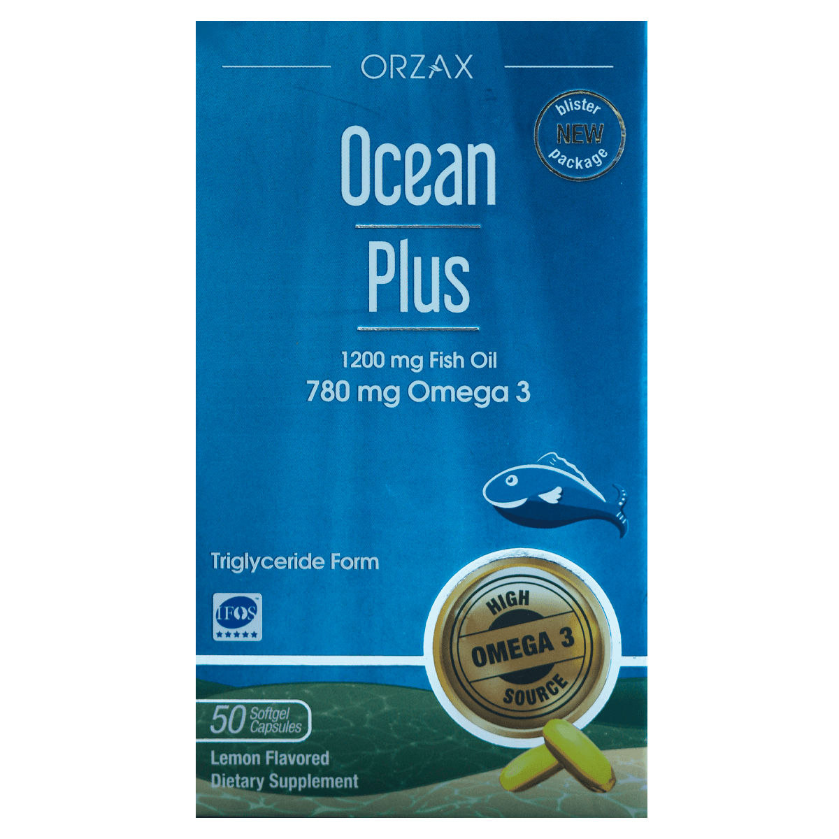 Омега-3 Ocean Plus, 780 мг, 50 капсул