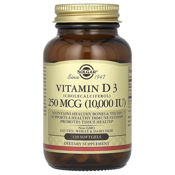 Витамин Д3, 10 000 МЕ, 120 капсул, Vitamin D3