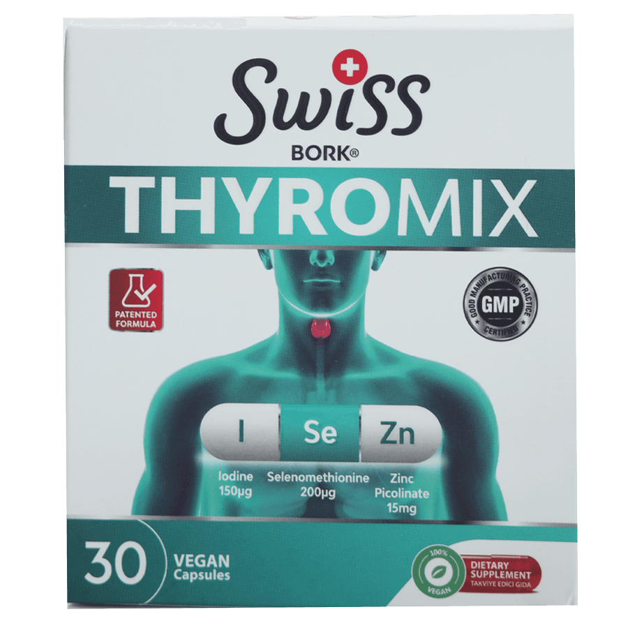 Для поддержки щитовидной железы, 30 капсул, THYROMIX