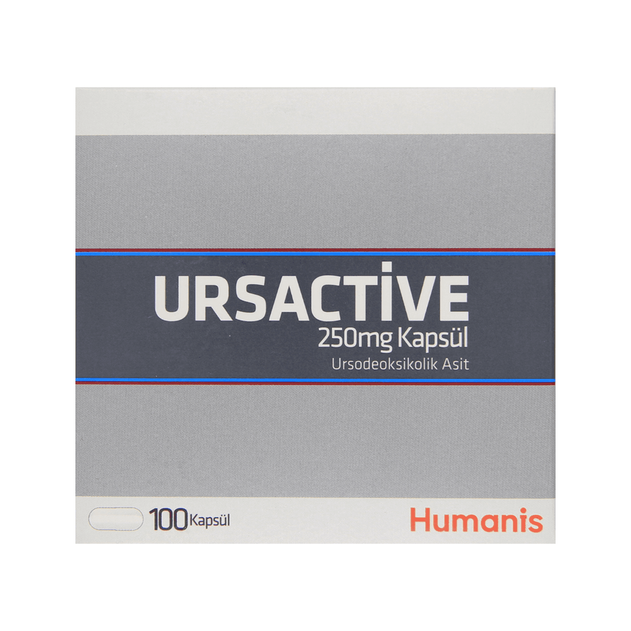 Урсактив 250 мг, 100 капсул, Ursactive