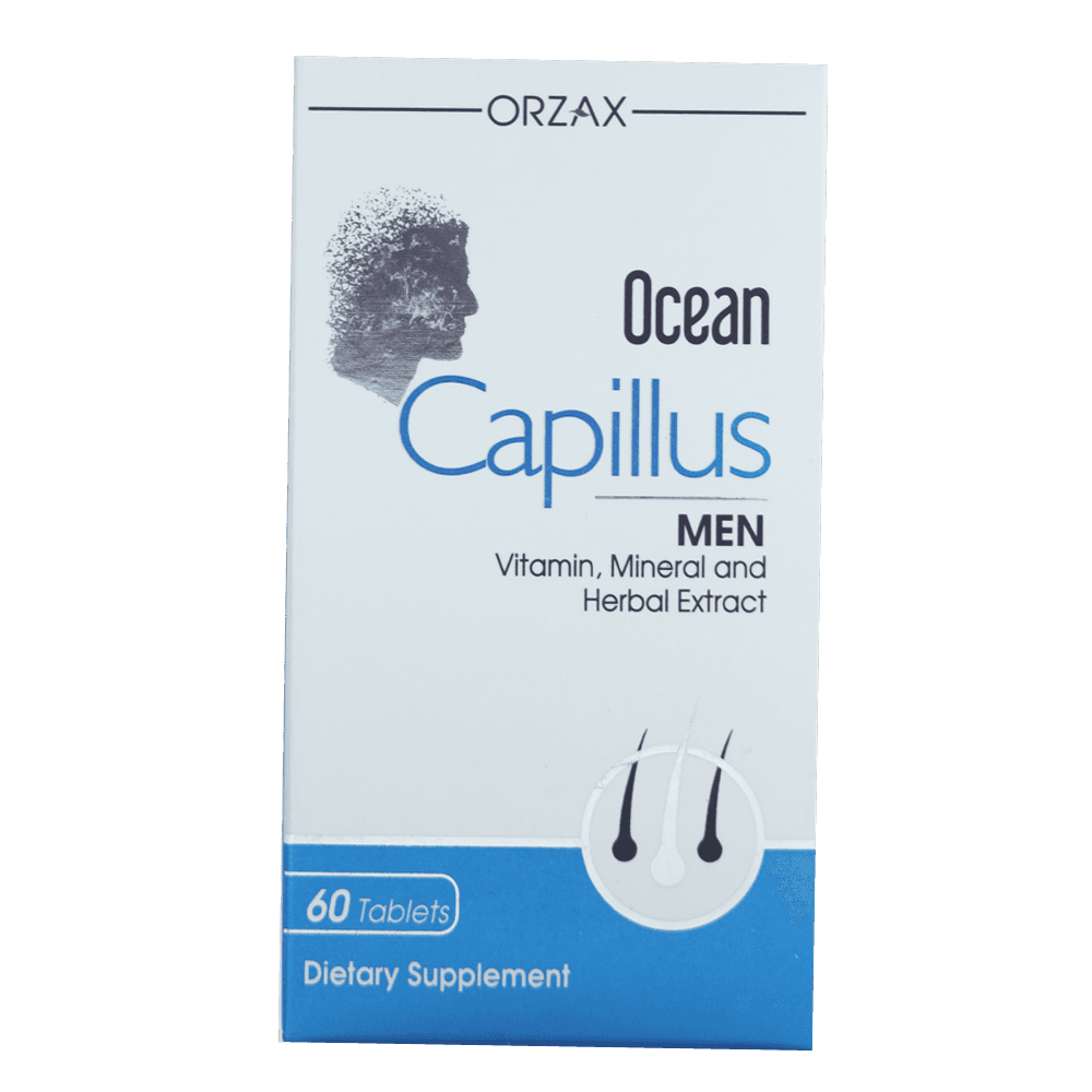 Ocean Capillus Men для волос, 60 таблеток, Orzax