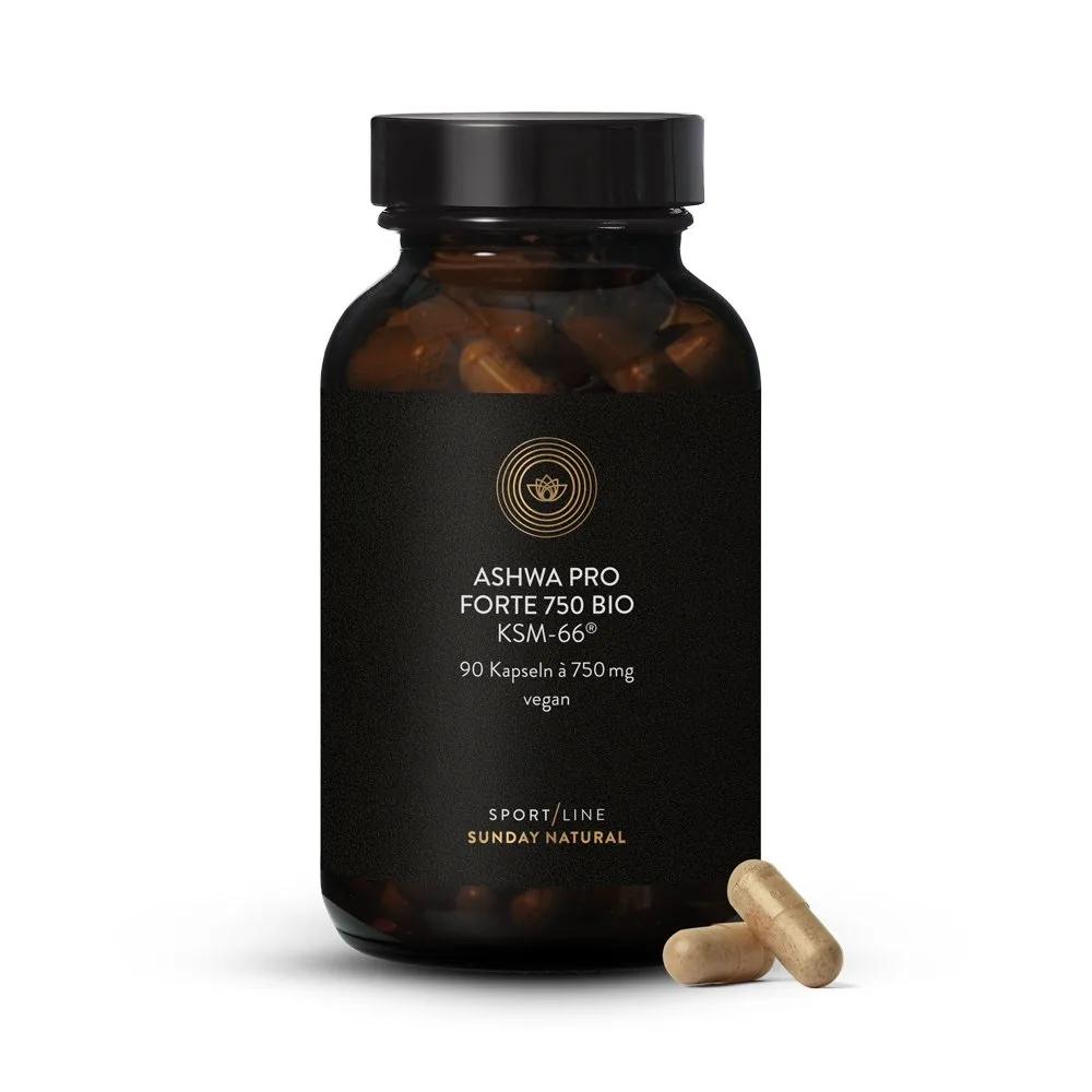 Ашваганда высокодозированная, 750 мг, 90 капсул, Sunday Natural