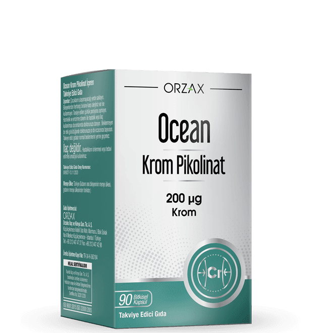 Хром пиколинат, 200 мкг, 90 капсул, Ocean Chromium Picolinate