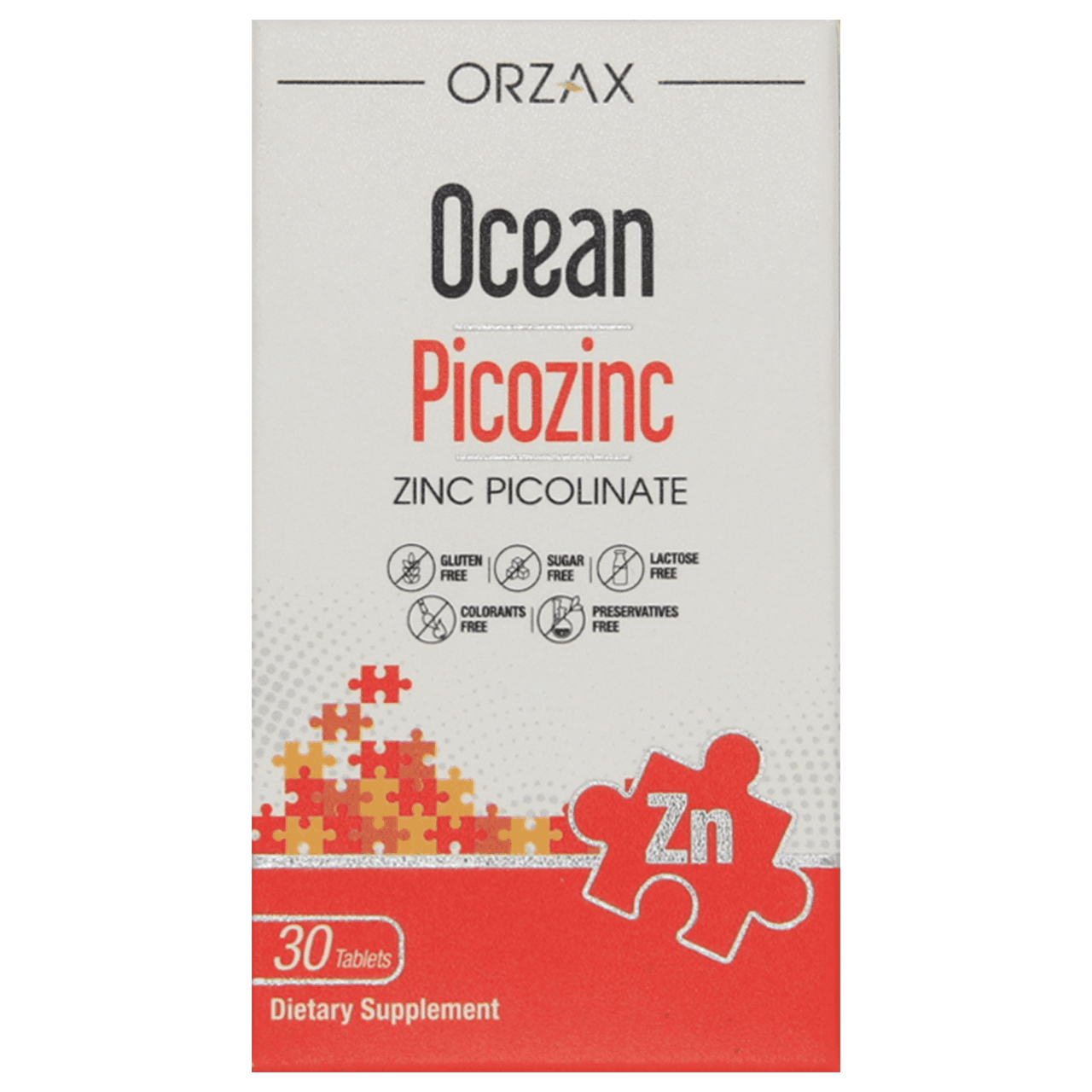 Пиколинат цинка, 15 мг, 30 таблеток, Ocean Picozinc