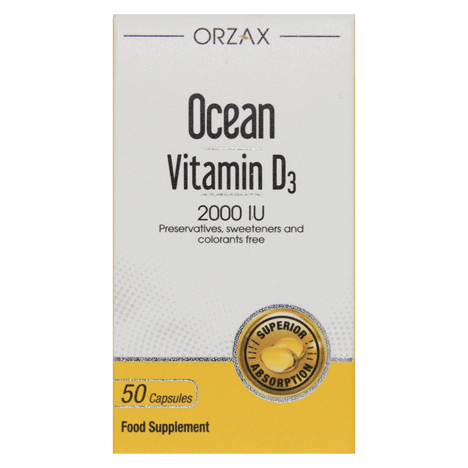Витамин Д3, 2000 МЕ, Ocean Vitamin D3, ORZAX