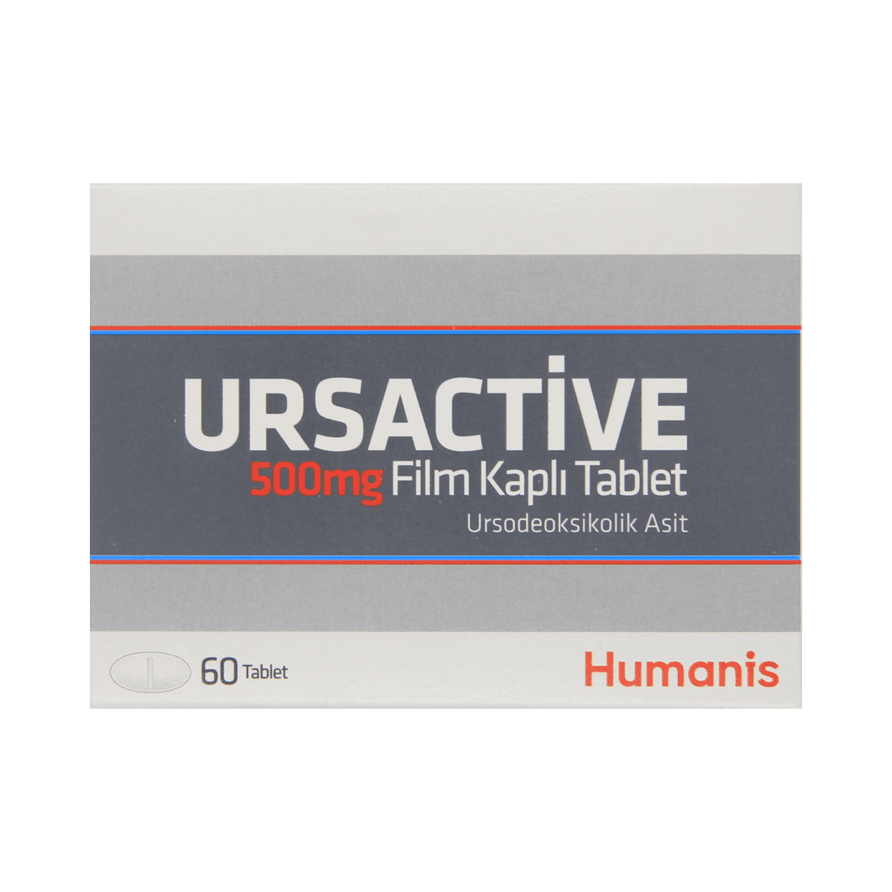Урсактив 500 мг, 60 таблеток, Ursactive