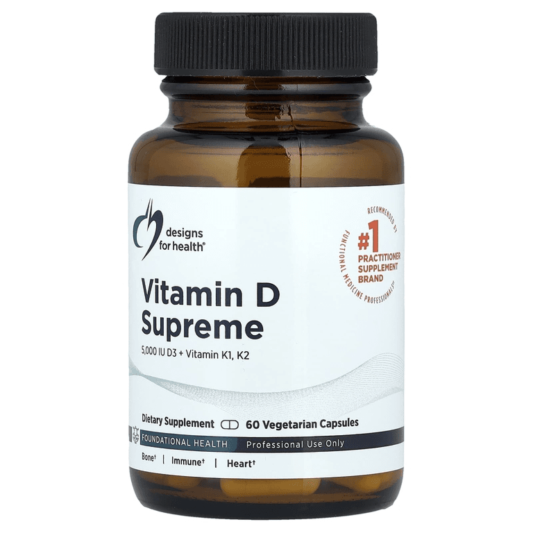 Витамин Д, 60 капсул, Designs For Health, Vitamin D Supreme