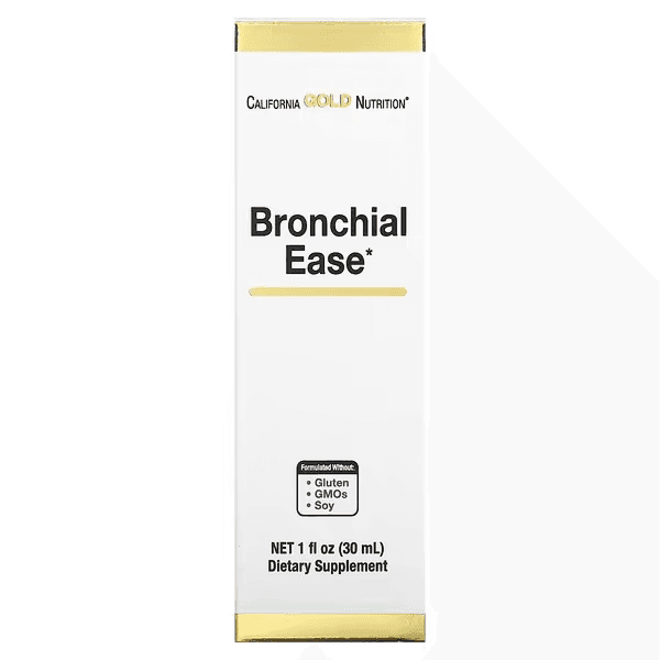 Добавка для здоровья бронхов, 30 мл,  California Gold Nutrition,  Bronchial Ease