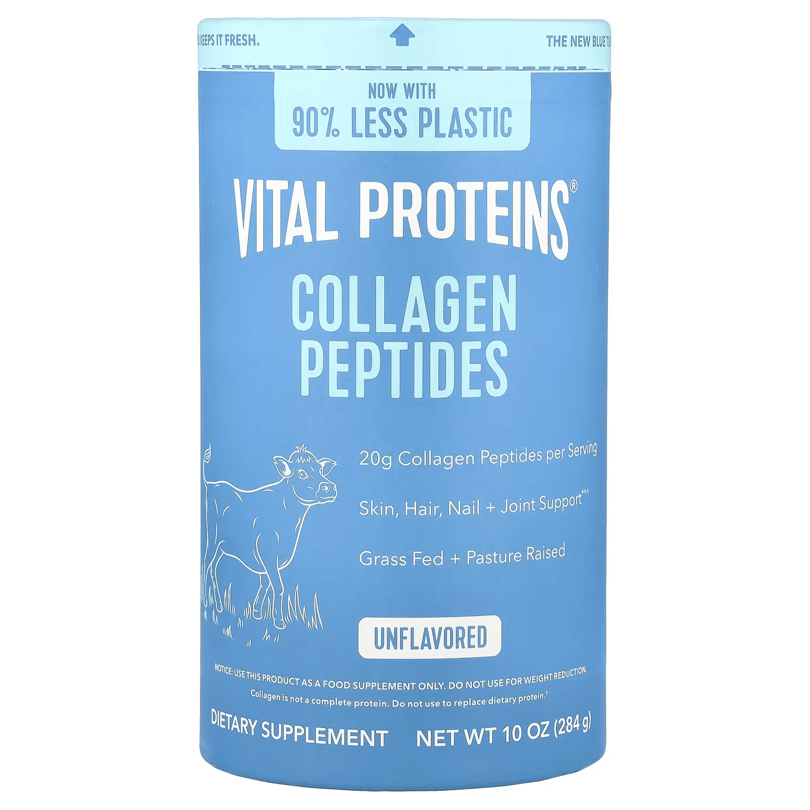 Пептиды коллагена, без добавок, 284 г, Vital Proteins, Collagen Peptides
