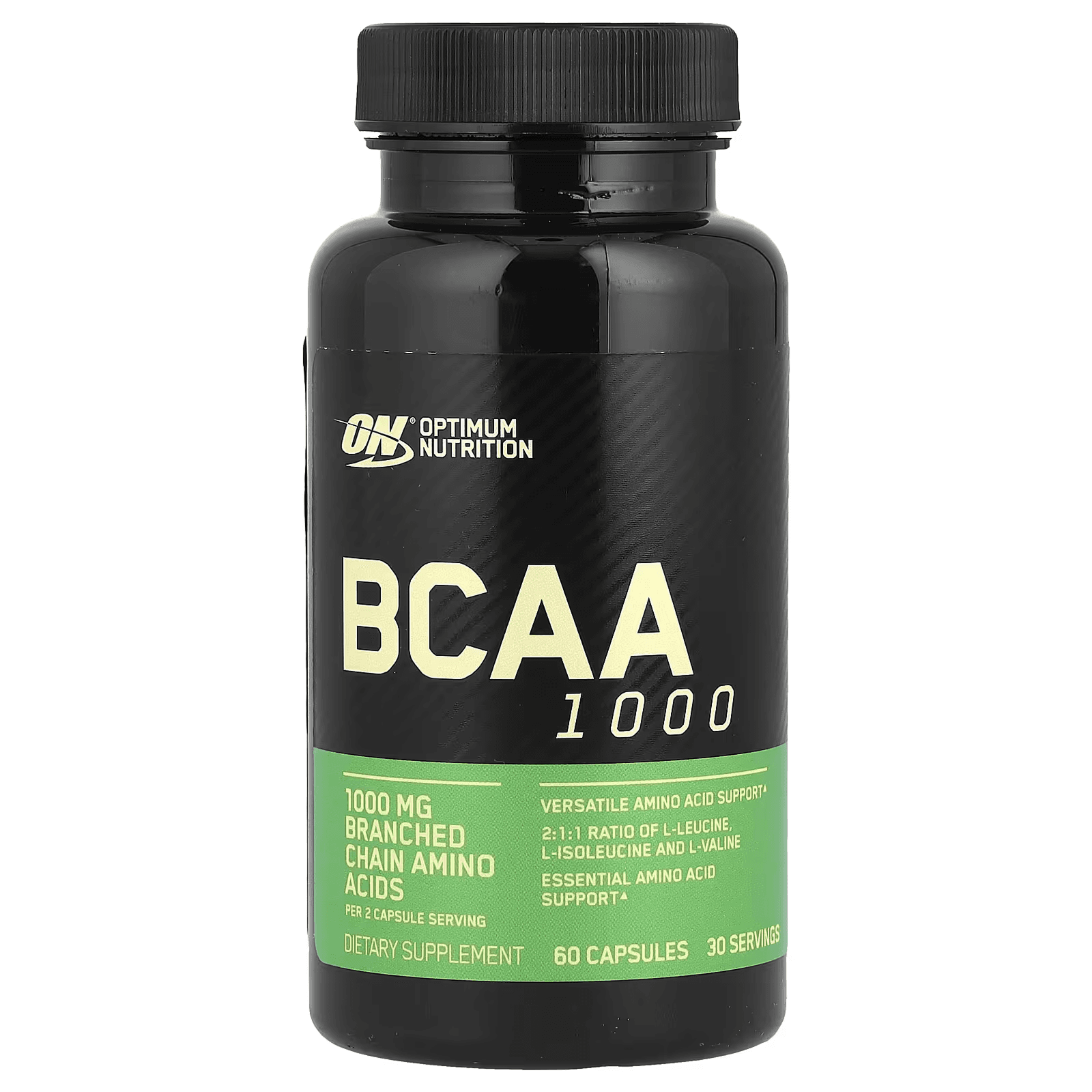 BCAA 1000, 60 капсул (500 мг в 1 капсуле), Optimum Nutrition, BCAA 1000