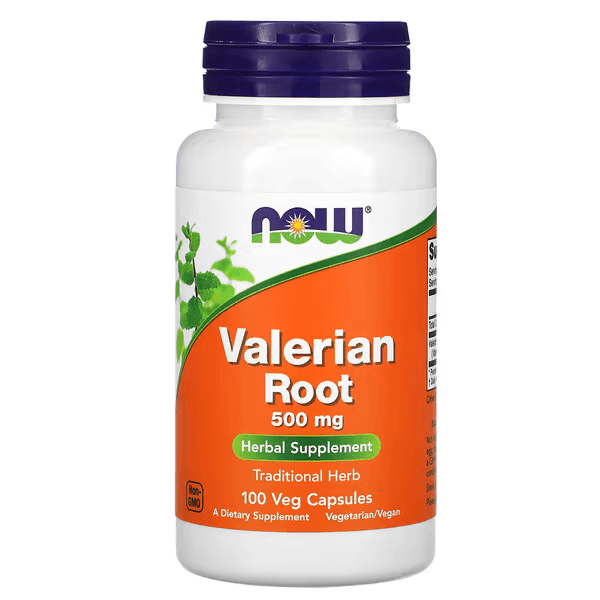 Корень валерианы, 500 мг, 100 растительных капсул, Now Foods, Valerian Root