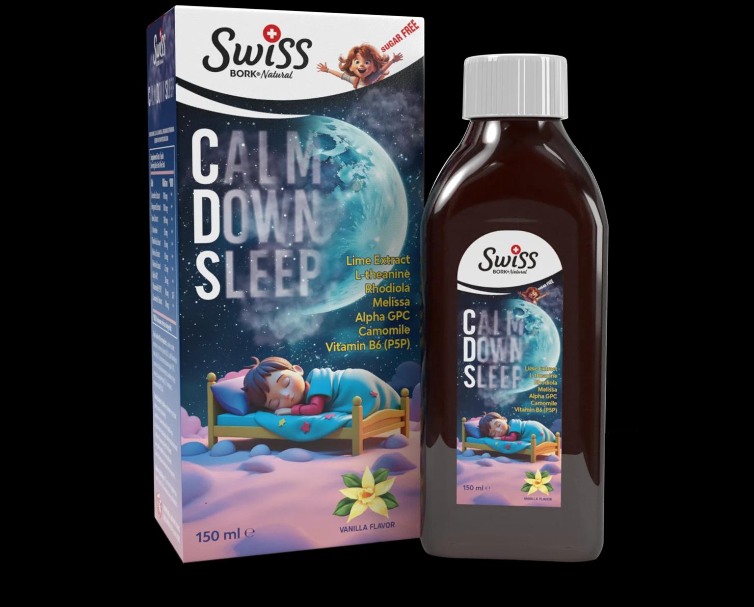 Средство для спокойного сна, 150 мл, SWISS BORK, CALM DOWN