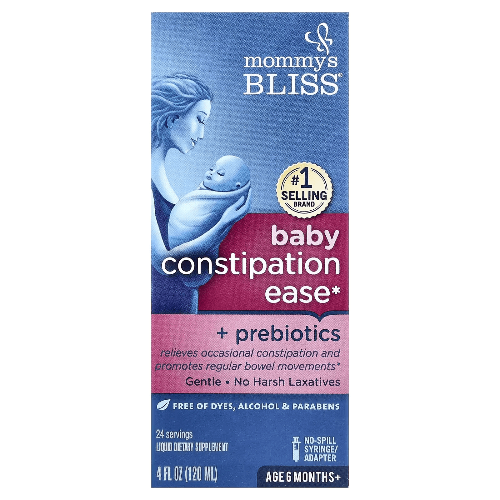 Средство от запоров с пребиотиками для детей, 120 мл Mommys Bliss