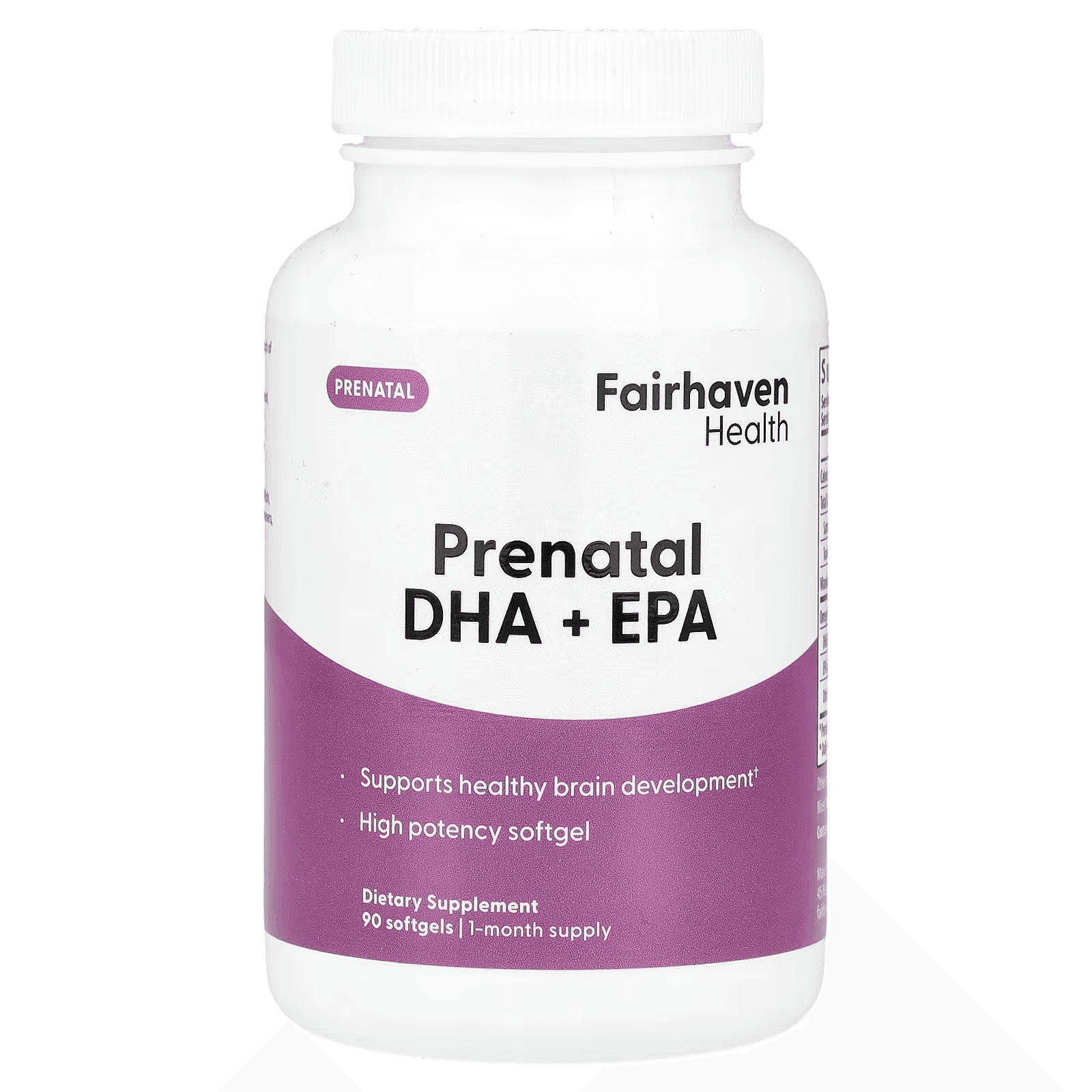 Омега-3, Пренатальная ДГК и ЭПК, для беременных, кормящих и планирующих беременность, 90 капсул, Fairhaven Health, Preanatal DHA+EPA