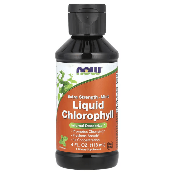 Жидкий хлорофилл, вкус мята, 118 мл, NOW Foods, Chlorophyll Liquid