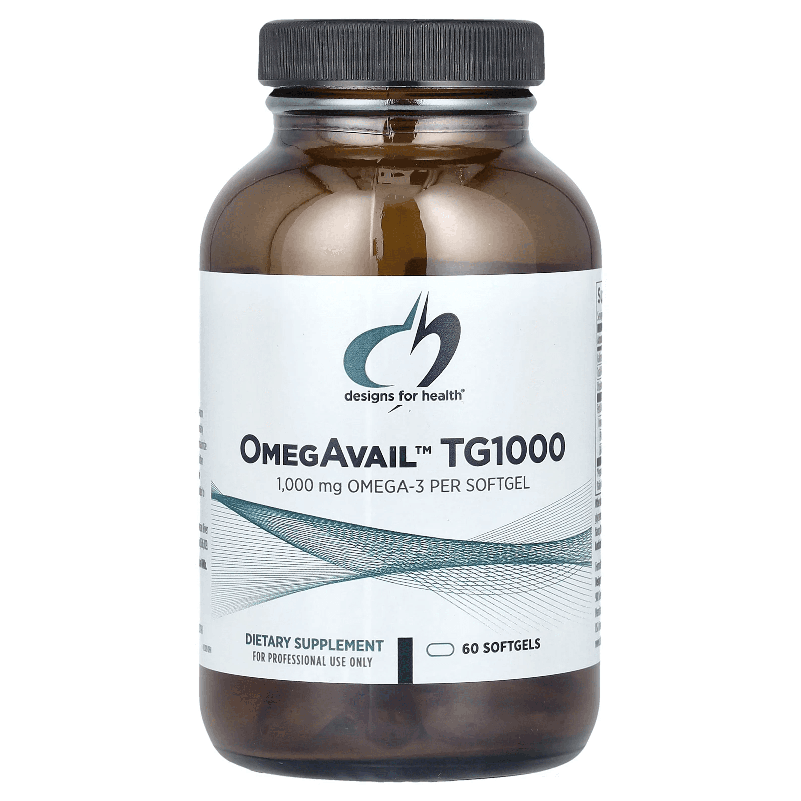 Омега-3 ТГ1000, 60 капсул, Designs For Health, OmegAvail TG1000